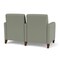 Lesro Siena Lounge Reception 2 Seat Tandem Seating, Walnut, OH Eucalyptus Upholstery SN2103 - alternate 3